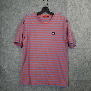 J.Lindeberg Shirt Mens Small Pink Striped Golf Polo Casual Preppy Performance